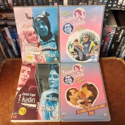 1 KADIN 1 ERKEK -  4 DVD  - ORJINAL BANDROLLU