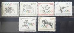 DOĞU ALMANYA-DDR=1964 Tokyo Olimpiyatları M-1033..38  (**)