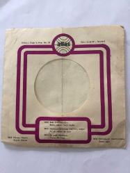 EFSANE MÜZİK GRUBU BEYAZ KELEBEKLER'İN ORİJİNAL 45'LİK PLAK ZARFI - YALNIZCA ZARFTIR, PLAK YOKTUR