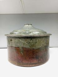 Antika Eski Usta İşçilikli Bakır Kazan - Tencere