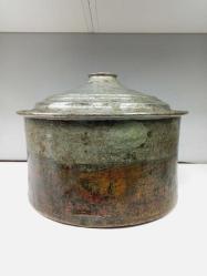 Antika Eski Usta İşçilikli Bakır Kazan - Tencere