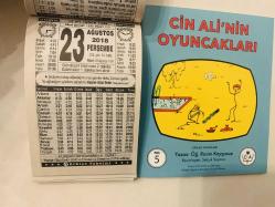 23 Ağustos 2018 hediyelik orijinal Türkiye takvim yaprağı (Cin Ali kitabı hediyeli:)