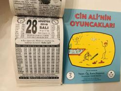 28 Ağustos 2018 hediyelik orijinal Türkiye takvim yaprağı (Cin Ali kitabı hediyeli:)