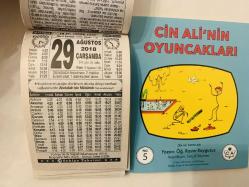 29 Ağustos 2018 hediyelik orijinal Türkiye takvim yaprağı (Cin Ali kitabı hediyeli:)