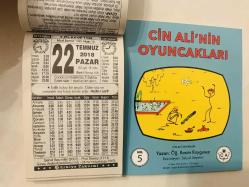 22 Temmuz 2018 hediyelik orijinal Türkiye takvim yaprağı (Cin Ali kitabı hediyeli:)