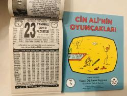 23 Temmuz 2018 hediyelik orijinal Türkiye takvim yaprağı (Cin Ali kitabı hediyeli:)