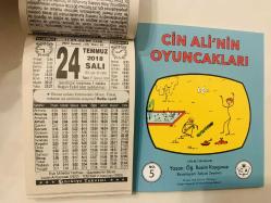24 Temmuz 2018 hediyelik orijinal Türkiye takvim yaprağı (Cin Ali kitabı hediyeli:)