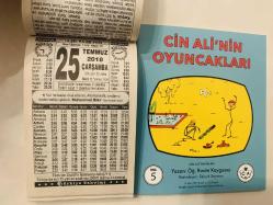 25 Temmuz 2018 hediyelik orijinal Türkiye takvim yaprağı (Cin Ali kitabı hediyeli:)