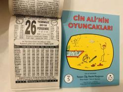 26 Temmuz 2018 hediyelik orijinal Türkiye takvim yaprağı (Cin Ali kitabı hediyeli:)