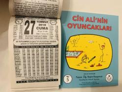 27 Temmuz 2018 hediyelik orijinal Türkiye takvim yaprağı (Cin Ali kitabı hediyeli:)