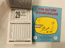 29 Temmuz 2018 hediyelik orijinal Türkiye takvim yaprağı (Cin Ali kitabı hediyeli:)