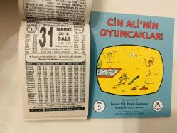 31 Temmuz 2018 hediyelik orijinal Türkiye takvim yaprağı (Cin Ali kitabı hediyeli:)