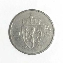 Norveç 5 Kron 1963