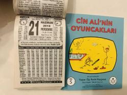 21 Haziran 2018 hediyelik orijinal Türkiye takvim yaprağı (Cin Ali kitabı hediyeli:)