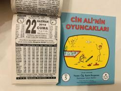 22 Haziran 2018 hediyelik orijinal Türkiye takvim yaprağı (Cin Ali kitabı hediyeli:)