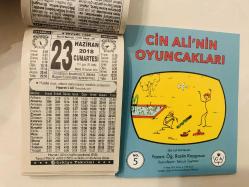 23 Haziran 2018 hediyelik orijinal Türkiye takvim yaprağı (Cin Ali kitabı hediyeli:)