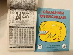 24 Haziran 2018 hediyelik orijinal Türkiye takvim yaprağı (Cin Ali kitabı hediyeli:)