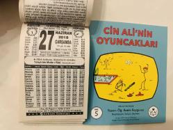 27 Haziran 2018 hediyelik orijinal Türkiye takvim yaprağı (Cin Ali kitabı hediyeli:)