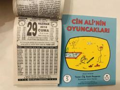 29 Haziran 2018 hediyelik orijinal Türkiye takvim yaprağı (Cin Ali kitabı hediyeli:)