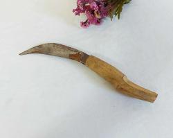 Antika Bağ Bıçağı - Budama Bıçağı - Bağ Bahçe Katlanır Cep Çakısı - - 09
