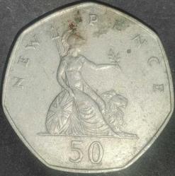 İNGİLTERE 1969   50  PENCE