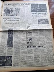 Vatan Gazetesi - 28 Eylül 1954 - Markos Ve Makarios Yazan Ahmet Emin Yalman Köşe Yazısı - Türkiye'de Kıbrıs'a Bir Mesaj Gönderildi - Celal Bayar El İşlerinin Önemini Belirtti - Dokuzlar Bugün Toplanıyor - Milli Tıp Kongresi İzmir'de Açıldı - Canlı Hayvan İhracına İzin Verildi - Titanik'ten Sonra En Büyük Deniz Faciası - Amerikalı İktisatçı Max Thornburg Dün İstanbul'a Geldi - Milli Tıp Kongresi İzmir'de Açıldı - Bu Toprak Uyanacaktır Yazan Muzaffer Buyrukçu Yazı Dizisi - Küçük Sahnede Hamlet - Şaraplarımıza Talip Var - İngiltere'de Bir Vampir Aranıyor - Hoş Memo Karikatür - Hüzün Veren Komedi Filmi Dümbüllü Tarzan Oynayanlar İsmail Dümbüllü ve Mürvet Sim - Celal Bayar'la Yugoslavya'da Yazan Tunç Yalman Yazı Dizisi - Sinema Tenkidleri - Kleopatra Yazan Emil Ludwig Yazı Dizisi -  O Gün Hitler Uyuyordu Yazan Yüzbaşı Lidell Hart Yazı Dizisi - Kader Feneri Yazan Jean Martet Yazı Dizisi - Bölge Yüzme Final Yarışmaları Başladı - İran'ın Basketbol Şampiyonu TAC Geliyor