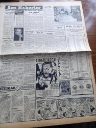 Vatan Gazetesi - 28 Ekim 1954 - Suikastçının Kurşunu Yazan Ahmet Emin Yalman Köşe Yazısı - Müslüman Kardeşler Merkezi Ateşe Verildi - Suikastten Sağ Kurtulan Cemal Abdülnasır Kahire'ye Döndü - Cemal Abdülnasır'ın Mısır İhtilalinin İçyüzü Eserini Kitap Halinde Neşrettik - Maliye Vekaleti Bütçeyi Başvekalete Verdi - İngiltere Kıbrıs İçin Beyaz Kitap Çıkardı - Bakırköy Akıl Hastanesi'nde Yolsuzluğun Duruşması - Nafia Vekili Kemal Zeytinoğlu Dün Paris'ten Döndü - Preveze Denizaltısı Donanmaya Katıldı - Otomobil Sevdası Yazan İsmail Ateş Yazı Dizisi - Yerli Ve Yabancı İlaçlar Meselesi Yazan Doktor Kemal Saraçoğlu - Otobüs Ve Tramvaylar Eylül Ayında 11 Milyon Kişi Taşıdı - Marilyn Monroe Dün Boşandı - Uçan Dairelere Dair Yeni Yorumlar - Adapazarı'nda Sait Faik Abasıyanık Günü Yazan Oktay Akbal - Vatan Radyo İlavesi - Haftanın Bestecisi Robert Schumann - Amerika'nın Sesi Kütüphanesi - Bugün Dolmabahçe Stadında Vefa İle Emniyet Karşılaşacak - Spor Konfederasyonu Kuruluyor - Karakucak Güreş