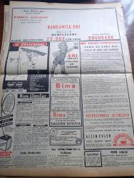 Vatan Gazetesi - 28 Ekim 1954 - Suikastçının Kurşunu Yazan Ahmet Emin Yalman Köşe Yazısı - Müslüman Kardeşler Merkezi Ateşe Verildi - Suikastten Sağ Kurtulan Cemal Abdülnasır Kahire'ye Döndü - Cemal Abdülnasır'ın Mısır İhtilalinin İçyüzü Eserini Kitap Halinde Neşrettik - Maliye Vekaleti Bütçeyi Başvekalete Verdi - İngiltere Kıbrıs İçin Beyaz Kitap Çıkardı - Bakırköy Akıl Hastanesi'nde Yolsuzluğun Duruşması - Nafia Vekili Kemal Zeytinoğlu Dün Paris'ten Döndü - Preveze Denizaltısı Donanmaya Katıldı - Otomobil Sevdası Yazan İsmail Ateş Yazı Dizisi - Yerli Ve Yabancı İlaçlar Meselesi Yazan Doktor Kemal Saraçoğlu - Otobüs Ve Tramvaylar Eylül Ayında 11 Milyon Kişi Taşıdı - Marilyn Monroe Dün Boşandı - Uçan Dairelere Dair Yeni Yorumlar - Adapazarı'nda Sait Faik Abasıyanık Günü Yazan Oktay Akbal - Vatan Radyo İlavesi - Haftanın Bestecisi Robert Schumann - Amerika'nın Sesi Kütüphanesi - Bugün Dolmabahçe Stadında Vefa İle Emniyet Karşılaşacak - Spor Konfederasyonu Kuruluyor - Karakucak Güreş