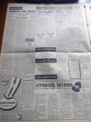 Vatan Gazetesi - 25 Kasım 1954 - Şiddet Ölümdür Yazan Ahmet Emin Yalman Köşe Yazısı - Demokrat Parti Grubuna Dünya İçin Bir Takrir Verildi -  Yazar Bedii Faik'in Avukatları Tevkife İtiraz Ettiler - Ali İhsan Göğüş 12 Ay Hapse Mahkum Oldu - Falih Rıfkı Atay Beraat Etti -  Akis Dergisi Mecmuası Yazı İşleri Müdürü Metin Toker'in İfadesi Alındı - Kütahya Şeker Fabrikası İşletmeye Açıldı - Eskişehir Kömürsüzlükten Sıkıntı Çekiyor - Toynbee'nin Tarih Felsefi Yazan Niyazi Berkes - Birleşik Amerika Komünist Çin'i Protesto Etti - Müslüman Kardeşler Reisi Mustafa Sbai Suriye'de Saraydan Kovuldu - Hilton Oteli Baharda İşletmeye Açılıyor - Kleopatra Yazan Emil Ludwig Yazı Dizisi - Atatürk'ün Doğduğu Eve Çamur Süren Eller - Kader Feneri Yazan Jean Martet Yazı Dizisi - Fenerbahçe Emniyeti 4 0 Mağlup Etti - Vörös Lobogo Bugün Galatasaray İle Oynuyor - Bu Haftaki Futbol  Maçları - Edison Ampul - Mayer Trençkot - Good Year Lastikleri - Upo Çamaşır Makinası - Kassbohrer Treylerleri