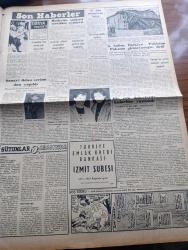 Vatan Gazetesi - 23 Kasım 1954 - Mehmedin Dünyası Yazan Ahmet Emin Yalman Köşe Yazısı - Türk Seması 2 Tatbikatı Başladı - Sovyet Delegesi Vishinsky Öldü - İktidarla Muhalefet Arasında Şiddetli Tartışmalar - Batı Trakya'da Neler Oluyor Yazan Burhan Arpad - CHP Genel Sekreteri Kasım Gülek İçinde Yürüyeceğiz Diyor - 12  Ada'da Zarar Görenlere Tazminat - Otomobil Sevdası Yazan İsmail Ateş Yazı Dizisi - Damlataş Mağarasında Tetkik Yapıldı - Müslüman Kardeşler Lideri Hudeybi Suikast Tertibini Reddetti - Milliyetçi Çin Ve Komünist Çin Arasında Deniz Savaşı - Komünistler Başarılarını Casuslara Borçludurlar - Sabahçı Kahveleri Yazan Cengiz Tuncer - Cemiyet Hayatı - Vöröş Lobogo Bugün Beşiktaş İle Oynuyor - 1958 Dünya Futbol Müsabakaları - Türkiye Şampiyonu Ve Rekortmeni Atlet Ekrem Koçak Fenerbahçe Kulübünden İstifa Etti - Galatasaraylı Futbolcu Suat Mamat Hastaneden Çıkıyor - Beşiktaş Maçından Fotoğraflar - İngiliz Milli Takımının Yeni Forması - Shell - Chirana Diş Tababeti Cihazları