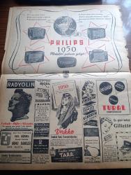 Vatan Gazetesi - 29 Aralık 1949 - Gerçek Ve Tatlı Bir Masal 2 Yazan Ahmet Emin Yalman Köşe Yazısı - Mecliste Çok Şiddetli Münakaşalardan Sonra Ek Bütçe Kabul Edildi - Mühim Bir Keşif Kanser Urlarında Mantar Şeklinde Parazitlerin Büyüdüğü Tesbit Edildi - Veremin Türkiye'deki Tahribatı Binde İki Yüz - Abdülfeyyaz Tevfik'in Ölüm Yıldönümü - Rita Hayworth Bir Kız Doğdu - Nihat Erim İngiliz Devlet Adamları Kadar Partici Değiliz Dedi - Endonezya Devletini Biz De Tanıdık - Ulus'taki Neşriyata Refik Koraltan'ın Cevabı - Esrarlı Kadın Yazan Alfred Machard Yazı Dizisi - Geçmişte Bugün Yazan Feridun Fazıl Tülbentçi Yazı Dizisi - Yeşil Denize Kuş Bakışı Yazan Behçet Kemal Çağlar - Casuslar Ankara'da Yazan L.C. Mayzisch Yazı Dizisi -  Dünya Birliği Kurulmalıdır - Mekteplerde Yılbaşı Tatili - Moskova'dan Geliyorum Yazan Memduh Tezel - Yeni Çıkan Yılbaşı Plakları Perihan Altındağ Sözeri - Bulmaca - Philips Radyo - Radyolin Diş Macunu - Tablet ve Şurup Reosil Öksürük Bronşiti Keser - Vakko