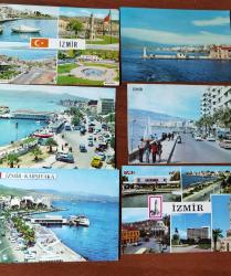 İZMİR Kartpostal eski fotokart  1960-1990   22 ADET