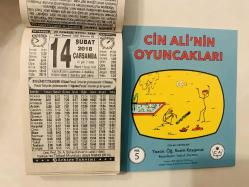 14 Şubat 2018 hediyelik orijinal Türkiye takvim yaprağı (Cin Ali kitabı hediyeli:)
