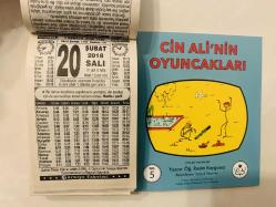 20 Şubat 2018 hediyelik orijinal Türkiye takvim yaprağı (Cin Ali kitabı hediyeli:)