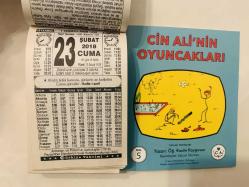 23 Şubat 2018 hediyelik orijinal Türkiye takvim yaprağı (Cin Ali kitabı hediyeli:)
