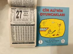 27 Şubat 2018 hediyelik orijinal Türkiye takvim yaprağı (Cin Ali kitabı hediyeli:)