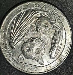 AMERİKA  2020  P  25 CENT    HATIRA   NATIONAL PARK