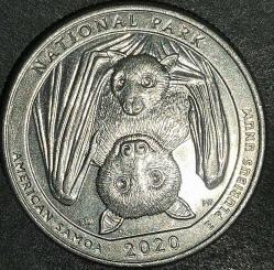 AMERİKA  2020  D    25 CENT    HATIRA   NATIONAL PARK