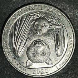 AMERİKA  2020  P    25 CENT    HATIRA   NATIONAL PARK