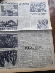 Vatan Gazetesi - 19 Ekim 1954 - Berrak Bir Konuşma Yazan Ahmet Emin Yalman Köşe Yazısı - Orta Şark Paktı İçin Türkiye Ve Irak Elbirliği İle Çalışacaklar - Dünya Güzeli Seçimi Sürprizle Neticelendi - Londra'daki Güzellik Müsabakasına İştirak Eden Güzeller Fotoğraf - Mısır Güzeli Antigone Kraliçe Seçildi - Irak Başvekili Nuri Sait Paşa Dün Basına İzahat Verdi - Amerika'nın Pakistan'a Yardımı Az Görüldü - Kömür İşletmesi Müstakil Olacak - Otomobil Sevdası Yazan İsmail Ateş Yazı Dizisi - Sirkecideki Beşir Kemal Eczanesi Sahibi Kalp Krizinden Öldü - Nehru Ve Ho Şi Minh Dün Görüştüler - Hoş Memo Karikatür - Kleopatra Yazan Emil Ludwig Yazı Dizisi - 1953 Türkiye Güzeli Ve Film Yıldızı Belgin Doruk Puro Tuvalet Sabunu Kullanıyorum Diyor - Fotoğraflarla Haberler - Kader Feneri Yazan Jean Martet Yazı Dizisi - Çingeneler De Hükümet Kurmak İstiyorlar - Güreşçi Hasan Gemici Antrenör Oldu -  Çek Atlet Emile Zatopek Brezilyaya Davet Olundu