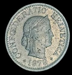 İsviçre 1979 10 Rappen çil