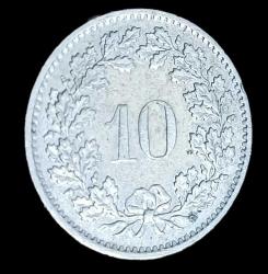 İsviçre 1979 10 Rappen çil