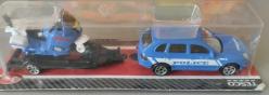 TESCO - REALTOY PORSCHE POLİS  + ARAÇ TRAİLER + MOTORSİKLET SIFIR  HİÇ KULLANILMAMIŞ ORJİNAL KUTUSUNDA 1/64 ÖLÇEK  KOLEKSİYON ÜRÜNÜ