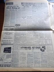 Vatan Gazetesi - 7  Kasım 1954 - Türkiye'de Hürriyet Yazan Ahmet Emin Yalman Köşe Yazısı - Cezayir'de Milliyetçi Bir Parti Kapatıldı - Ahmet Emin Yalman'ın Times De Çıkan Bir Mektubu -  Celal Bayar Ve Adnan Menderes'in Seyahati - Muhtar Seçimi Bugün Yapılıyor - İstanbul'da 265 Köy Ve 287 Mahallenin Muhtarlarıyla İhtiyar Heyetleri Seçilecek - Üç Suni Kereste Fabrikası Kurulacak - 2,5 Milyonluk Bir Vergi Kaçakçılığı Tesbit Edildi - Otomobil Sevdası Yazan İsmail Ateş Yazı Dizisi - Antalya'da Sinema İçinde Salavat - Makarios'a Göre Kıbrıs'ta Ancak 200 Komünist Varmış - Meksika Hava Alanında Öpüşenler İçin Oda Ayrıldı - İsrail'den Türkiye'ye Satılan Çatal Ve Kaşık - Osmanlı Tarihinden Sayfalar Arkadaşlarıyla Beraber Patrona Halil'in İdamı Yazan Feridun Fazıl Tülbentçi Yazı Dizisi - Kleopatra Yazan Emil Ludwig Yazı Dizisi - Eli Yüzü Düzgün Bir Film Tehlikeye Doğru - Kader Feneri Yazan Jean Martet Yazı Dizisi - Shell - Pan American - Film Yıldızı Neriman Köksal Fotoğraf
