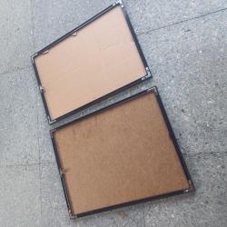 Siyah Aluminyum Çerçeve ,Camlı, 2 adet,30 x 42 cm