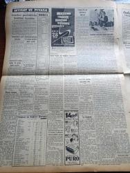 Vatan Gazetesi - 18 Eylül 1954 - İmtihan Kurbanları Yazan Ahmet Emin Yalman Köşe Yazısı - Tunçbilek Santralının Temeli Dün Atıldı -  Adnan Menderes Afyon Çimento Fabrikası Temeline Harç Koyarken Fotoğraf - John Foster Dulles Adenauer Ve Anthony Eden Anlaştılar - Kıbrıs Heyeti Londra'da Temaslara Başladı - Amerika İle Güney Kore Münasebetleri Gergin - Kızılay İstanbul Temsilcisi Dr. Faruk Sangut - Hindistan'da Yeni İnkılap Hamleleri - Soğuk Harbin İlk Mağlubu Fransa Mı Yazan Orhan Arıman - Bu Toprak Uyanacaktır Yazan Muzaffer Buyrukçu Yazı Dizisi - Komünist Çin Formoza İçin Hazırlanıyormuş - Fotoğraflarla Haberler - Celal Bayar'la Yugoslavya'da Yazan Tunç Yalman Yazı Dizisi - Kleopatra Yazan Emil Ludwig Yazı Dizisi - Lizbon'da 15.000 Kişinin Seyrettiği Bir Boğa Güreşi - Kıbrıs'ın Fethi Yazan Feridun Fazıl Tülbentçi Yazı Dizisi - Kader Feneri Yazan Jean Martet Yazı Dizisi - Boğaziçi'nin İffetini Korumuş Tek Köşesi Vaniköy - Yahudi Aleyhtarı Dernekçiler - 1956 Melbourne Olimpiyatları