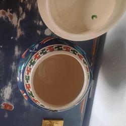 Huzur Çini Seramik Küp,Kapakli,El boyama,Kusursuz