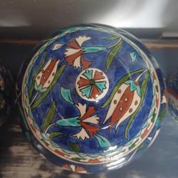 Huzur Çini Seramik Küp,Kapakli,El boyama,Kusursuz