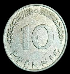 Almanya 1969 10 Pfennig