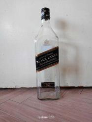 BOŞ ŞİŞE - JOHNNIE WALKER BLACK LABEL. 1 lt - DEĞERLENDİRMELİK